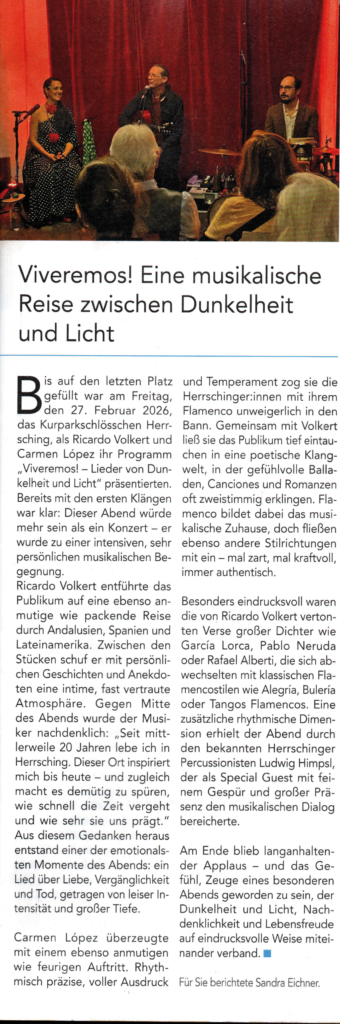 Presse_VIVIRÈMOS!_Herrschinger Spiegel_3.2026